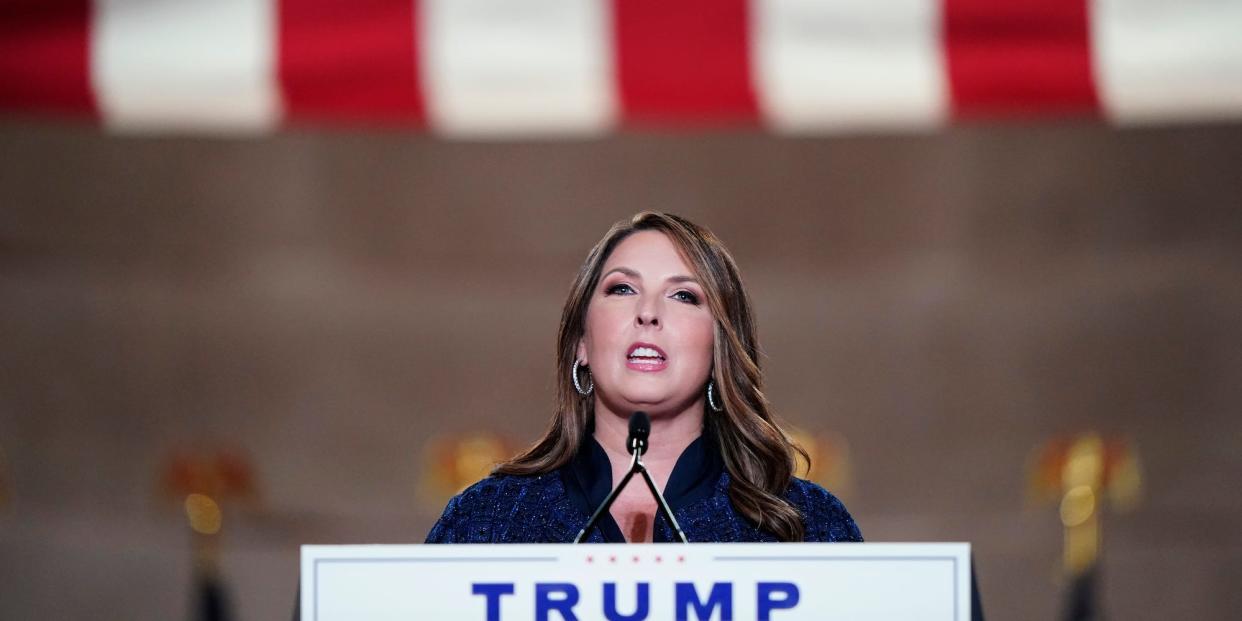 RNC Chairwoman Ronna McDaniel at Republican National Convention on August 24, 2020 in Washington, DC.