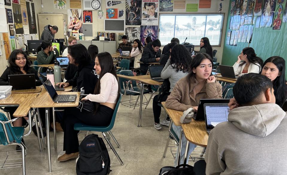 Mick Battaglini’s journalism/yearbook classes at Alisal High School are so sought after they often have more than 50 students.