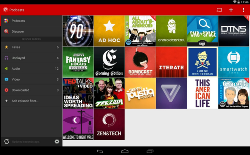 Pocket Casts app screenshot