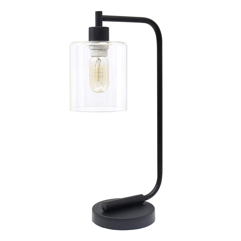 Simple Designs Black Bronson Industrial Lamp