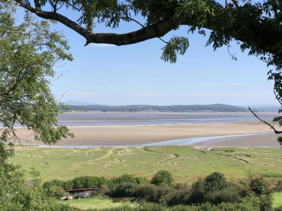 Sand sculpture: Morecambe Bay from Grange-over-Sands (Simon Calder)