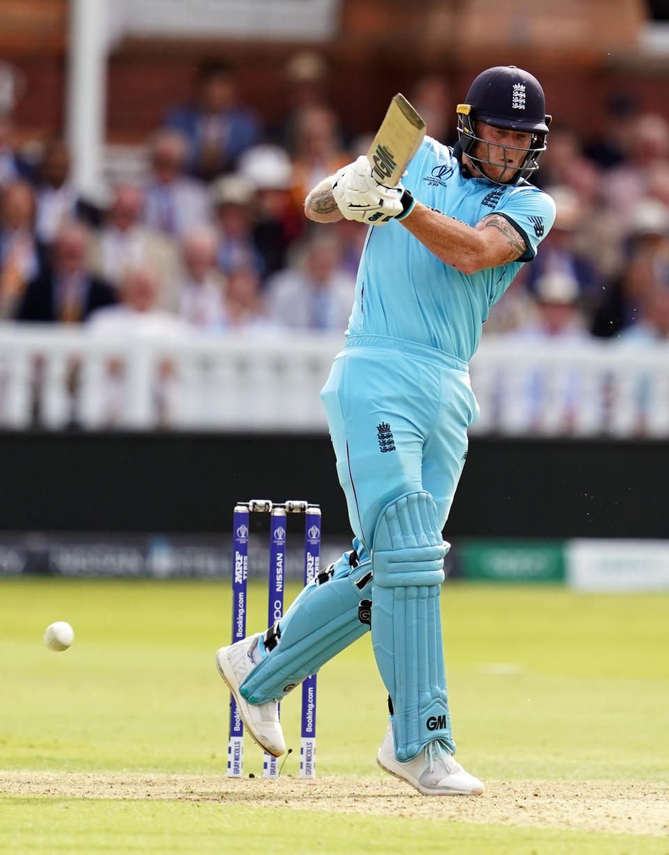 England's Ben Stokes during the ICC World Cup Final at Lord's, London.