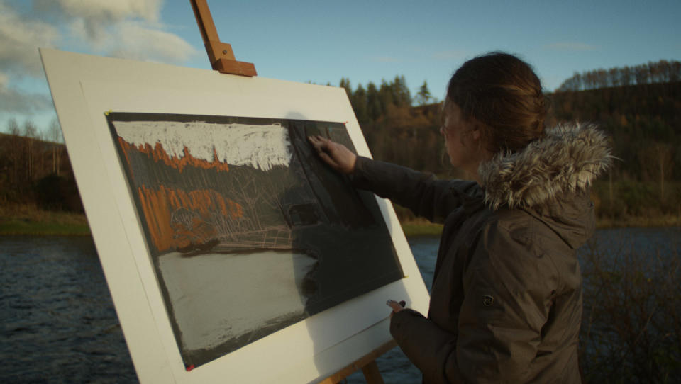 Lucking painting on the The Macallan Estate.<p>Courtesy of The Macallan</p>