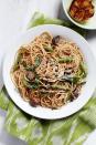<p>A sure way to get the kiddos to eat fork fulls of green beans is to pair the veggie with (whole wheat) spaghetti.</p><p>Get the <strong><a href="https://www.womansday.com/food-recipes/food-drinks/recipes/a58984/spaghetti-grilled-green-beans-mushrooms/" rel="nofollow noopener" target="_blank" data-ylk="slk:Spaghetti with Grilled Green Beans and Mushrooms recipe;elm:context_link;itc:0;sec:content-canvas" class="link ">Spaghetti with Grilled Green Beans and Mushrooms recipe</a></strong>.</p><p><a class="link " href="https://www.amazon.com/McCormick-Crushed-Red-Pepper-13/dp/B001PQMJCA?tag=syn-yahoo-20&ascsubtag=%5Bartid%7C10070.g.2641%5Bsrc%7Cyahoo-us" rel="nofollow noopener" target="_blank" data-ylk="slk:Shop Crushed Red Pepper;elm:context_link;itc:0;sec:content-canvas">Shop Crushed Red Pepper</a></p>