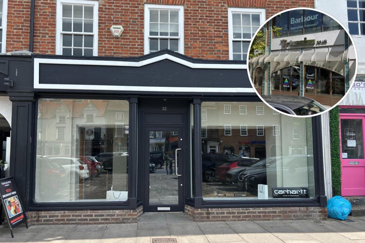 Fashion firm Triads is to move into the former Bauer at Home in Yarm (inset: current location in Albert Road in Middlesbrough)