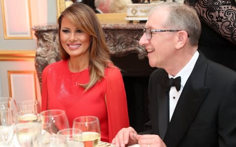 Melania Trump and Philip May - Credit: Chris Jackson - WPA Pool/Getty Images