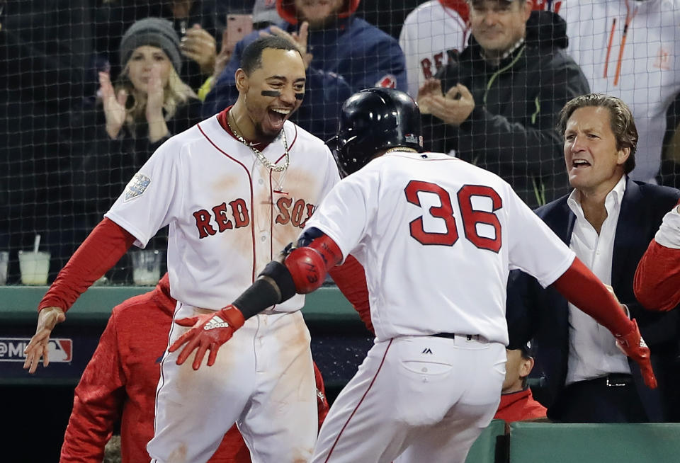 The Boston Red Sox defeated the Los Angeles Dodgers, 8-4, in Game 1 of the 2018 World Series. (Getty Images)