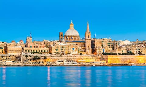 Malta's capital, Valletta - Credit: GETTY