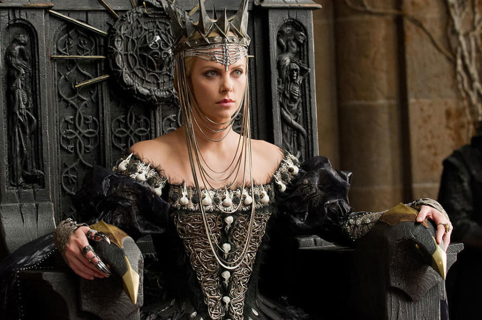 <b>5. Queen Ravenna - Charlize Theron, 'Snow White & the Huntsman.'</b> OK, so this isn't one of those movies that made 2012 great in any traditional sense. One thing it does have, though, is a deliciously evil performance by the Oscar-winning Charlize. You make being bad look goooooood, girl.