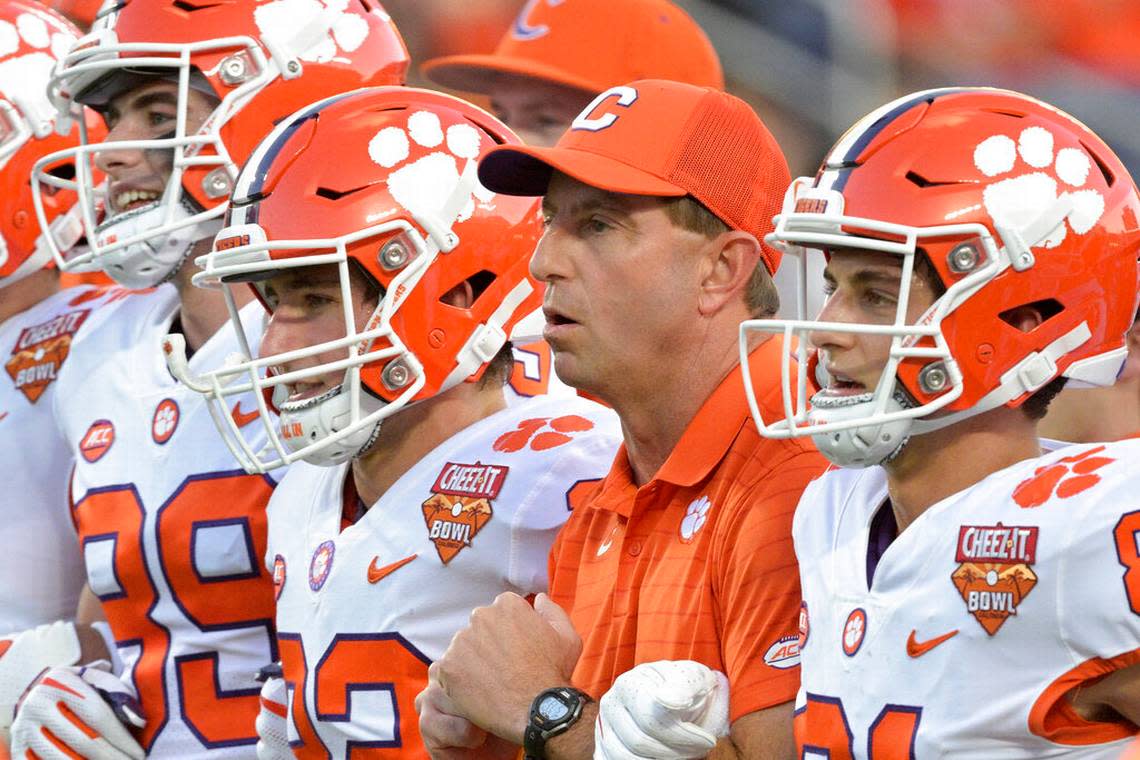 Head coach Dabo Swinney enters the 2023 season with his Clemson squad ranked No. 9 in the Associated Press preseason poll.