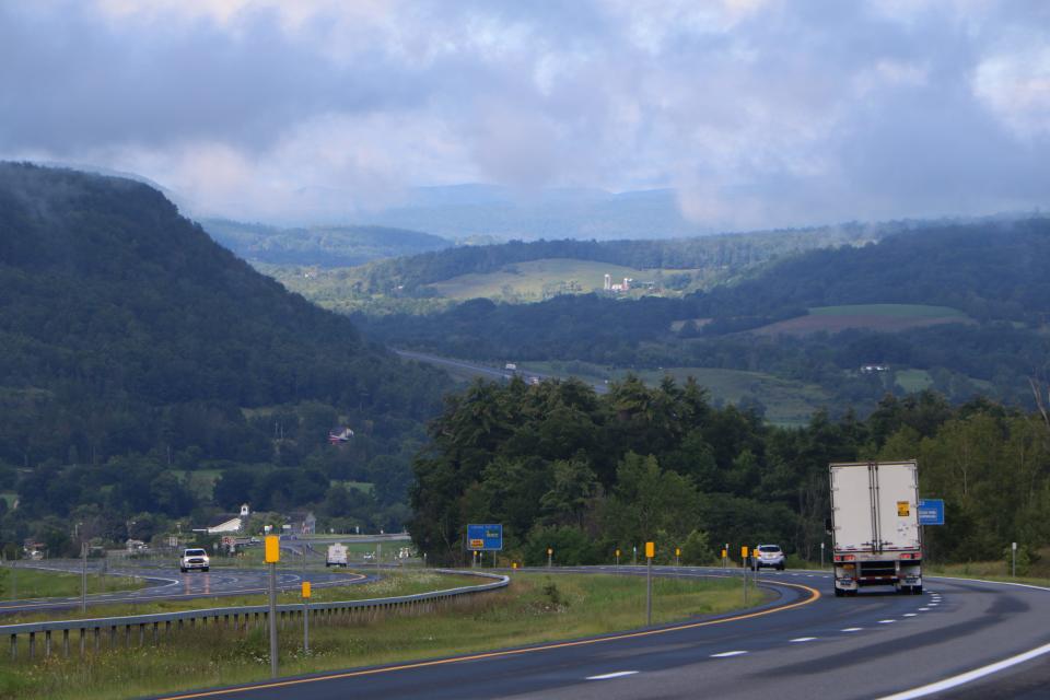 Schoharie County, N.Y., as seen from Interstate 88.