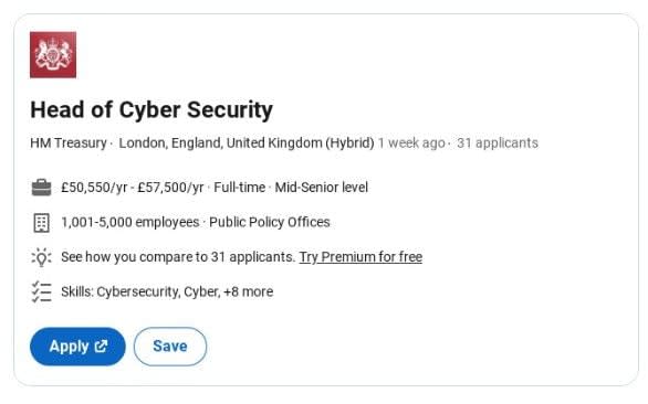 cyber security job salary - Twitter