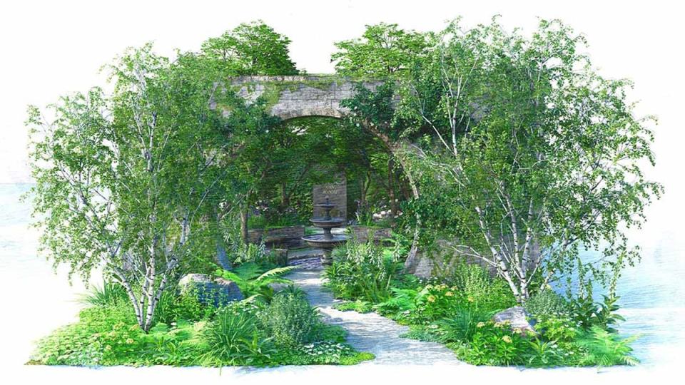The Bridgerton Garden will follow the arc of Penelope Featherington (Holly Johnston Design)