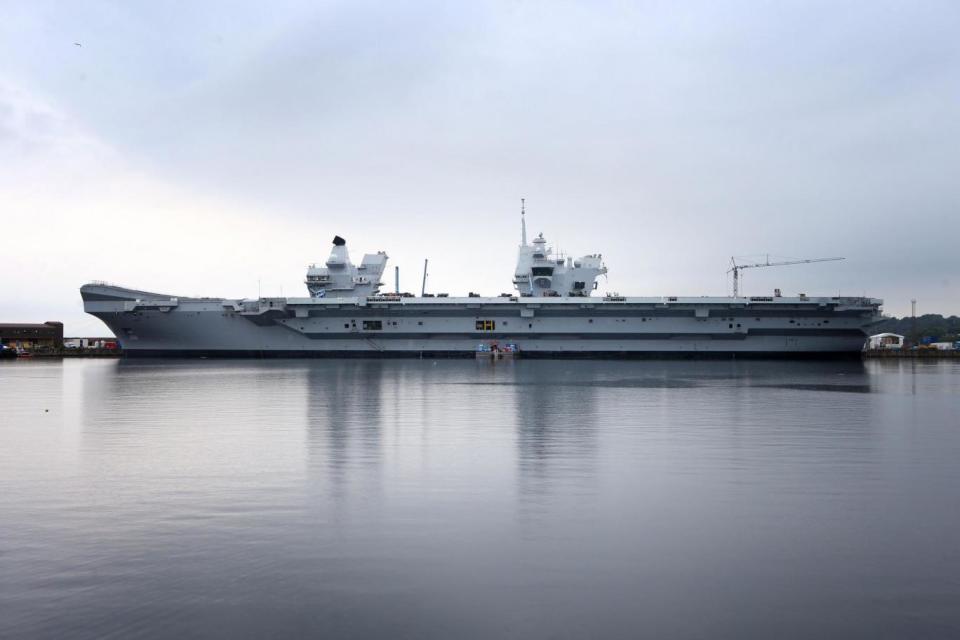 HMS Elizabeth is the largest ever Royal Navy warship (PA)