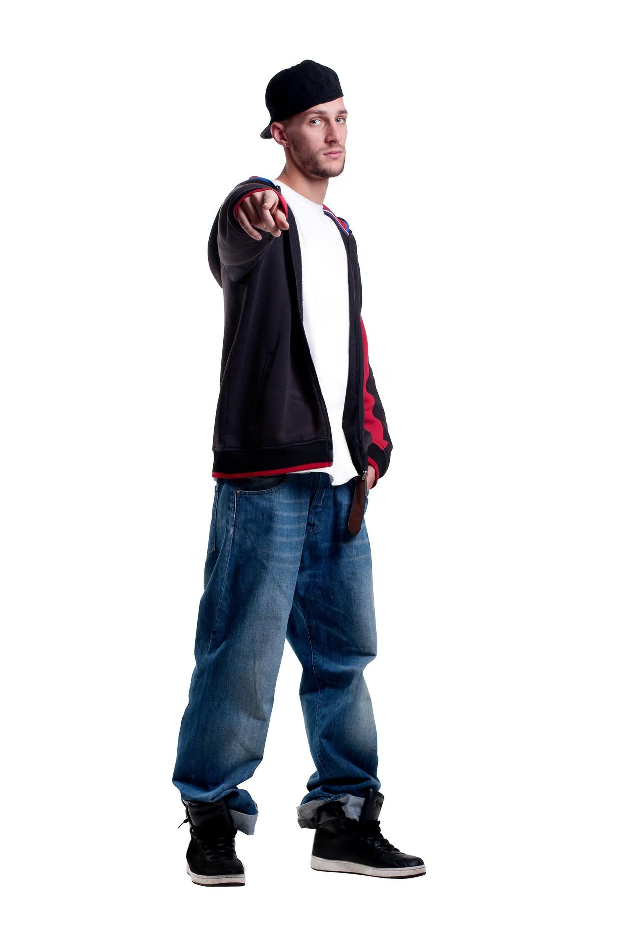 Young man wearing saggy pants