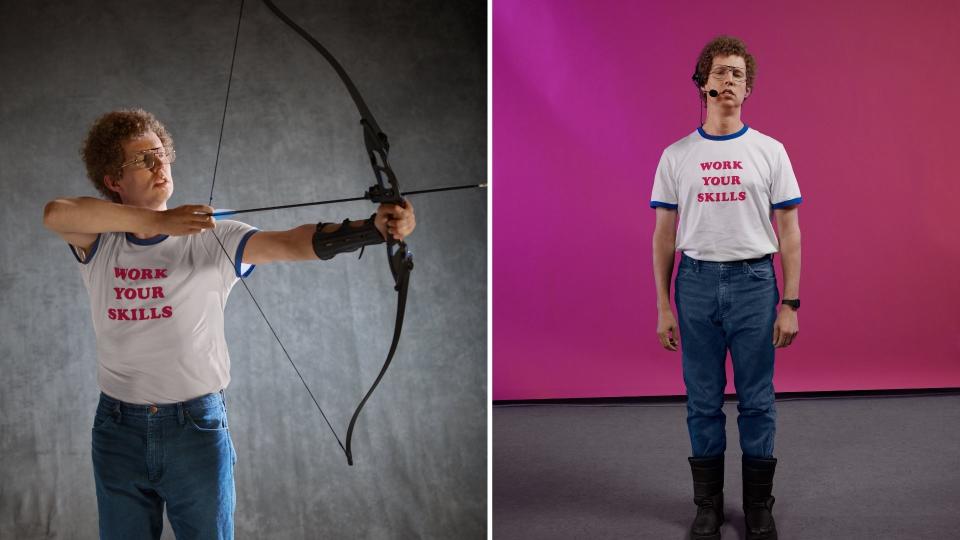 Jon Heder poses in character as Napoleon Dynamite.