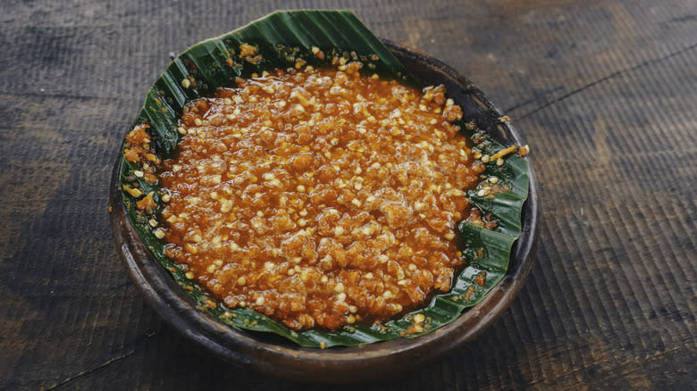 plate of sambal