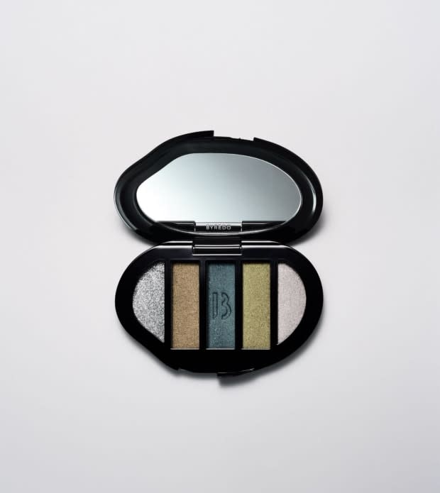 <p>Byredo Eyeshadow 5 Colours in Metal Boots in The Snow, $70, <a href="https://shop-links.co/1754654713125673858" rel="nofollow noopener" target="_blank" data-ylk="slk:available here;elm:context_link;itc:0;sec:content-canvas" class="link ">available here</a>.</p>