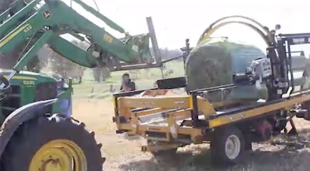 The community dug deep and managed to cut and cart 60 hectares of silage in just one day. Source: ABC