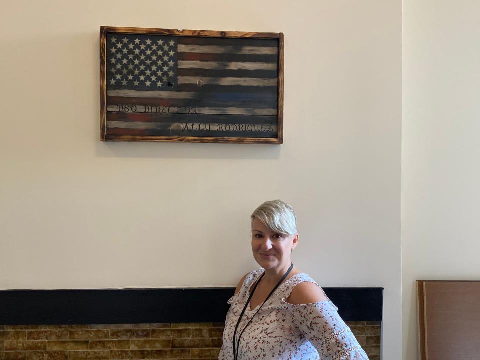 Taunton's new Veterans Service Director Ally Rodriguez, in City Hall on Wednesday, Aug. 9, 2023, has been on the job since April.