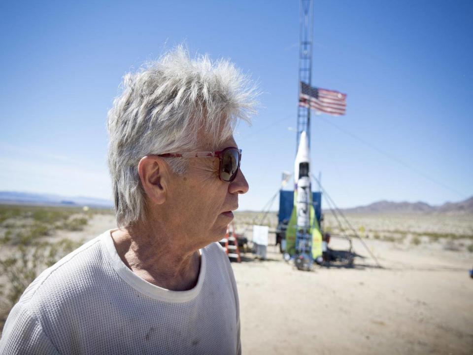 Flat-earther blasts off in homemade rocket in bid to reassure himself world is shaped 'like a Frisbee'