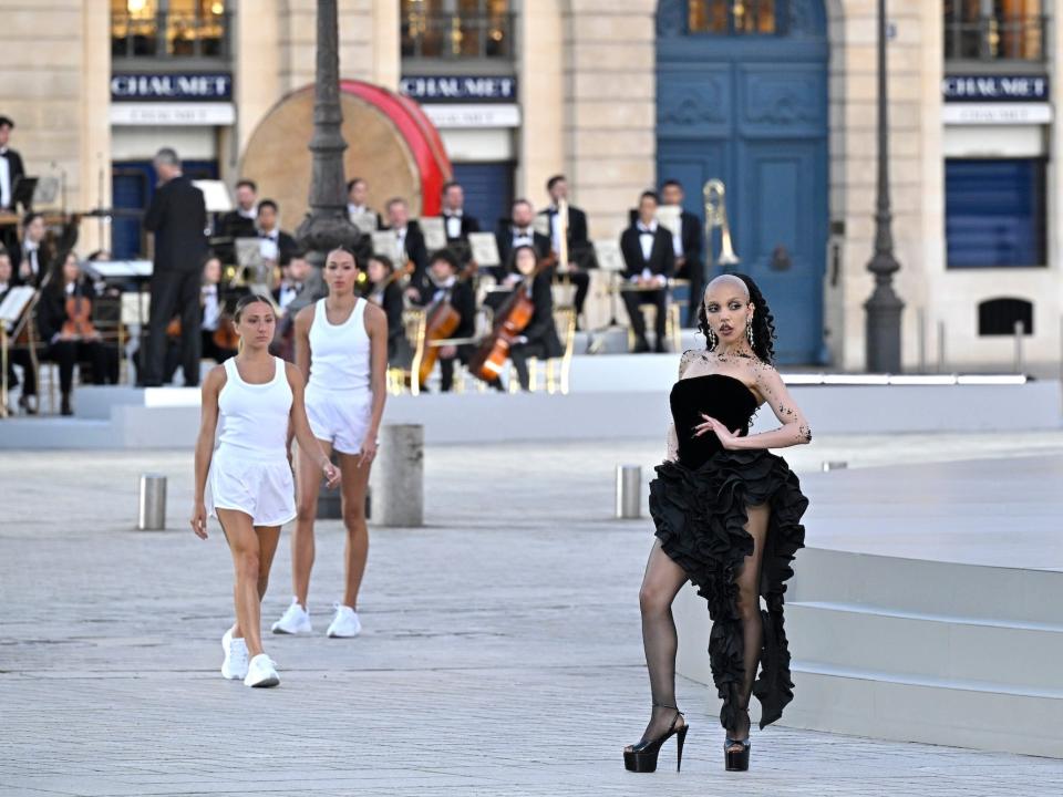 FKA Twigs walks the runway during Vogue World 2024.
