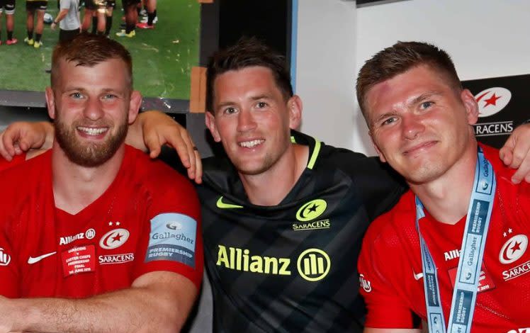Andy Edwards alongside Owen Farrell during his time at Saracens - Springboks' fitness guru knows Owen Farrell and England's Saracens contingent inside out
