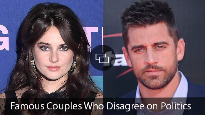 Shailene Woodley, Aaron Rodgers: Famous couples who disagree on political issues