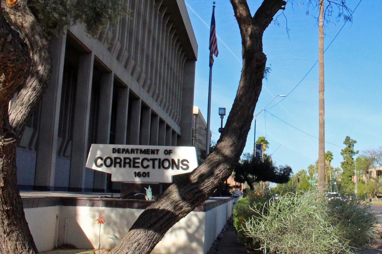 Photo taken outside the Arizona Department of Corrections office in downtown Phoenix.