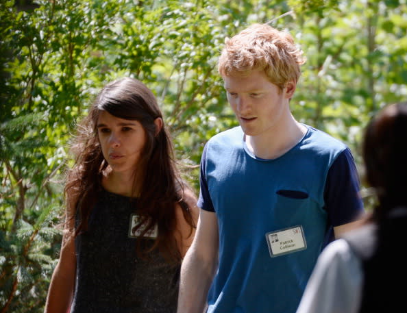 <p>No. 8: Patrick Collison (right)<br>Age: 28<br>Net worth: $1.1 billion<br>Source: Collison is the co-founder and CEO of Stripe<br>Country of citizenship: Ireland<br>(Photo by Kevork Djansezian/Getty Images) </p>