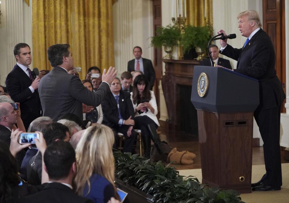 CNN's Jim Acosta and President Donald Trump (Photo: AFP/Getty Images) (AFP/Getty Images)