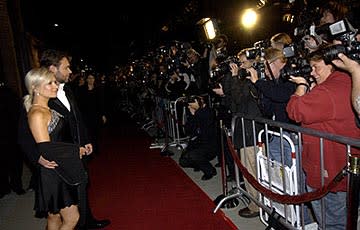 Danielle Spencer and Russell Crowe at the LA premiere of 20th Century Fox's Master and Commander: The Far Side of the World