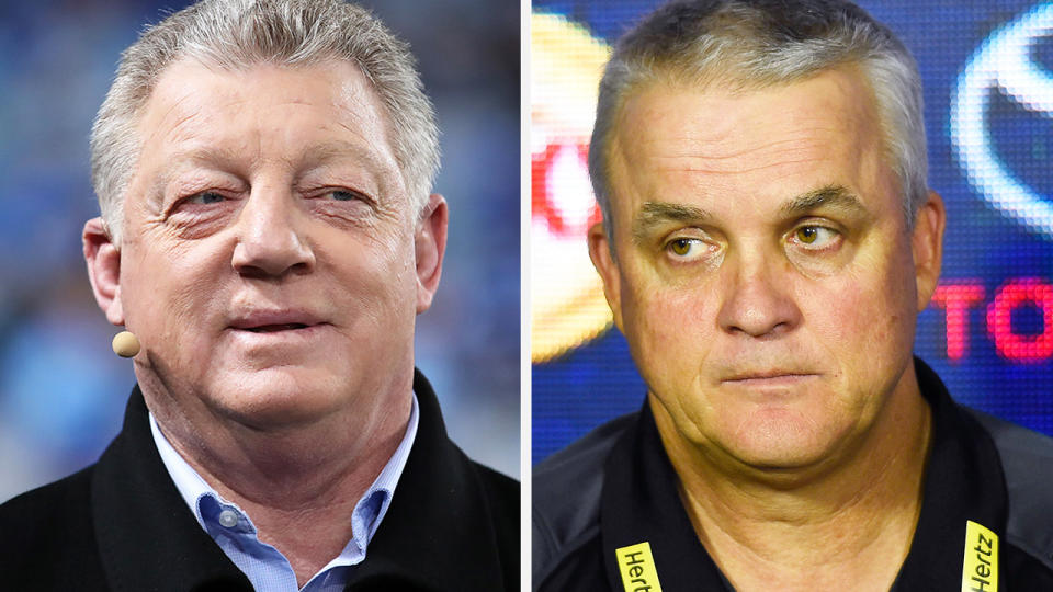 Phil Gould has angrily rejected suggestions he tried to sabotage the coaching aspirations of Anthony Griffin, who was hired by St George Illawarra earlier in the week. Pictures: Getty Images