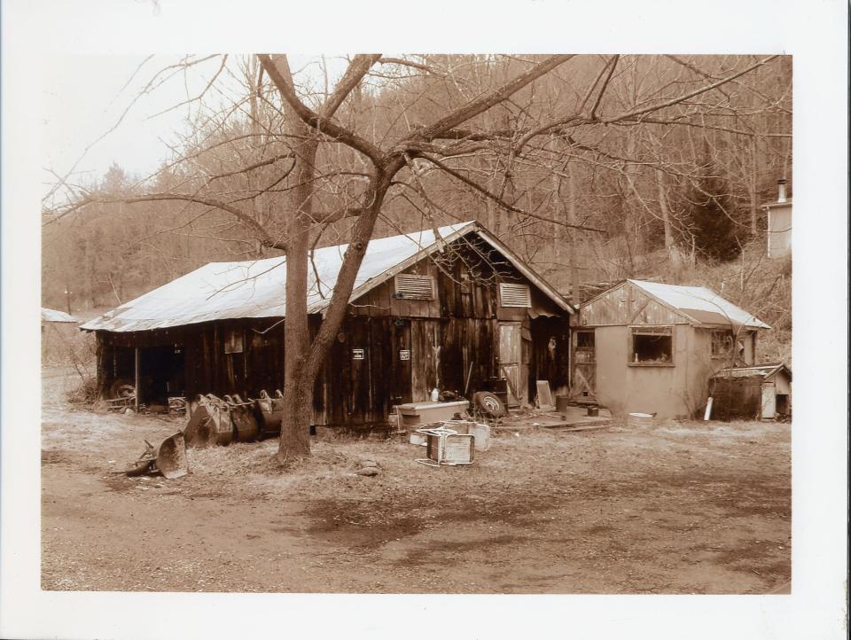 This mid-1900s photograph features the exterior of the famous local juke joint, Roseland Gardens.