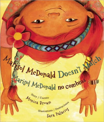 This book is all about embracing individuality, while providing both English and Spanish text to follow along. Get it <strong><a href="https://www.barnesandnoble.com/w/marisol-mcdonald-doesnt-match-marisol-mcdonald-no-combina-monica-brown/1111574491?ean=9780892392353" target="_blank">here</a></strong>.