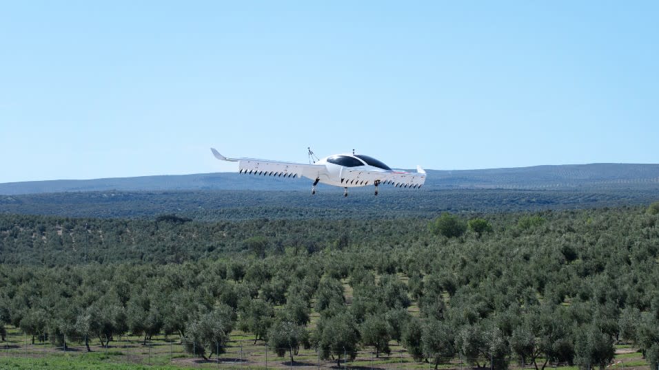 The Phoenix 2 demonstrator on a test flight near its facility in Spain. - Credit: Courtesy Lilium