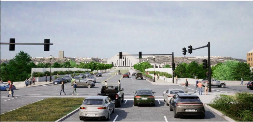 As part of the Brent Spence Bridge Corridor project, Ezzard Charles Drive in Cincinnati's West End will get a new, two-lane bridge over Interstate 75 to replace two separate bridges there now. The city now wants to add 50 feet on each side of the new overpass.