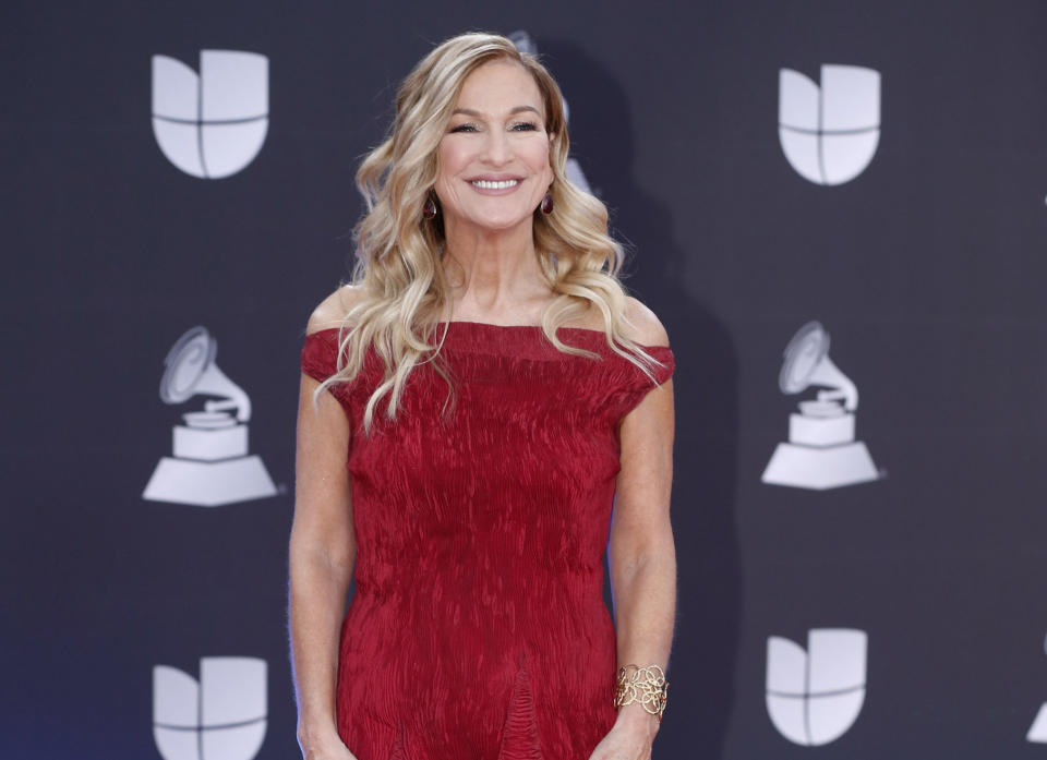 En esta foto del 14 de noviembre de 2019, la presidenta y directora ejcutiva de la Academia de la Grabación, Deborah Dugan, en la 20ma etrega anual de los Latin Grammy en Las Vegas. (Foto por Eric Jamison/Invision/AP, Archivo)