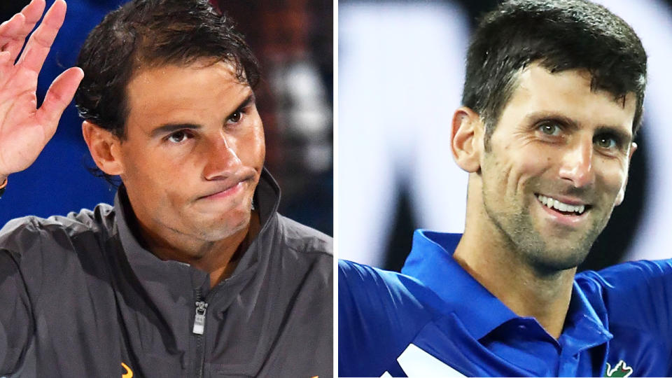 Rafael Nadal has issued some veiled criticism of Novak Djokovic after the Serbian star's ill-fated list of quarantine recommendations. Pictures: Getty Images