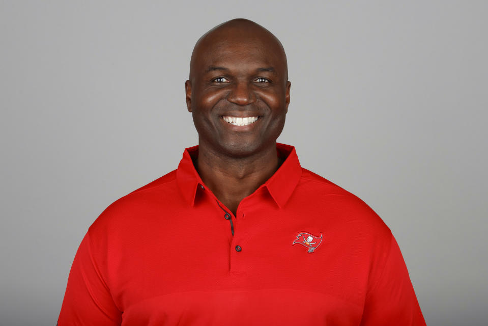 FILE - This is a 2019 file photo showing Todd Bowles of the Tampa Bay Buccaneers NFL football team. All four defensive coordinators who will be trying to shut down high-powered offenses in the NFL playoffs this weekend have been head coaches before, providing valuable experience in the conference championships. (AP Photo/File)