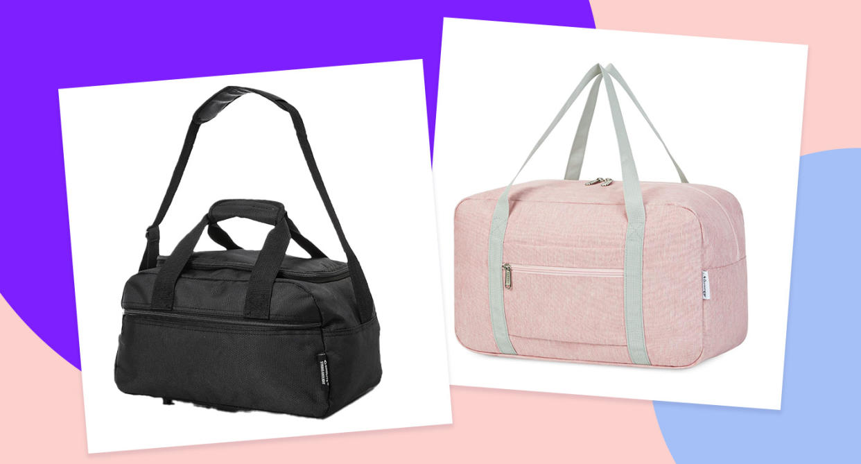 These cabin bags have gone viral on TikTok for their budget-friendly price tags, spacious capacity and airline approved designs. (Amazon / Yahoo Life UK)