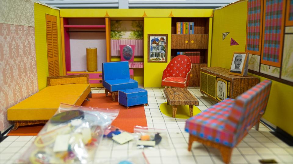 A 1962 Barbie Dream House at the museum.