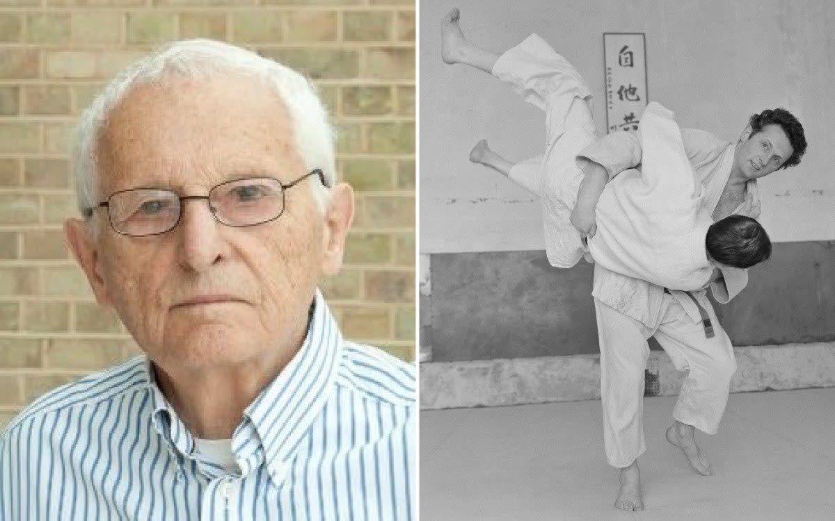 The Marquess of Queensberry and, right, practising judo in 1965