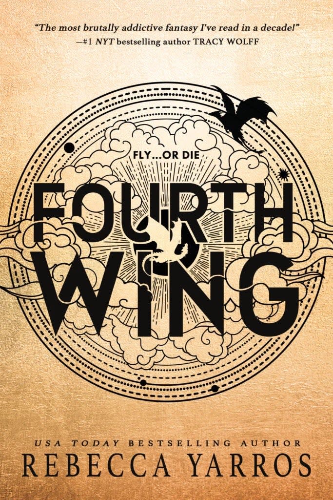 The cover of Fourth Wing.