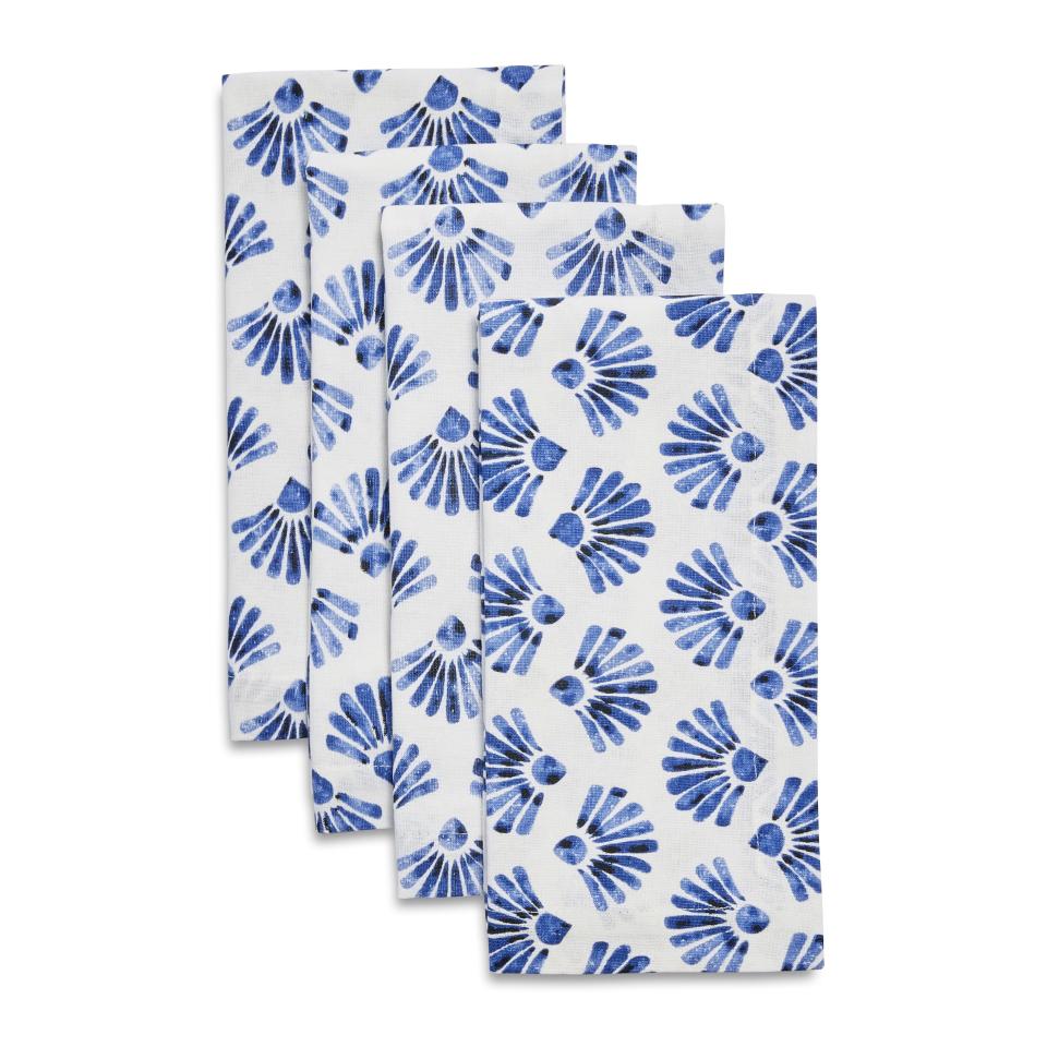 6) Ocean Fan Napkins