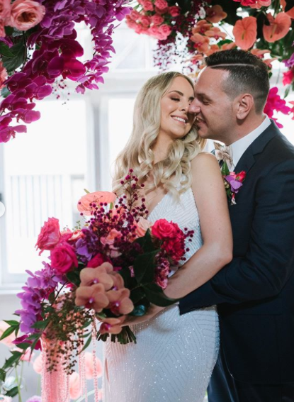 Bride and Groom colourful wedding photos