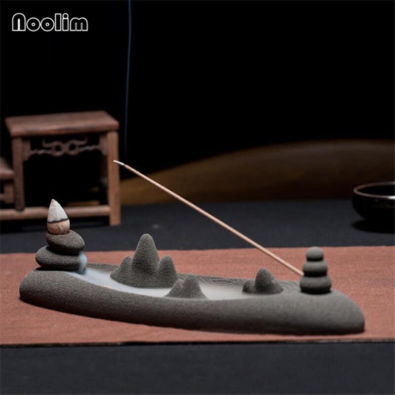 Zen Mountains And Rivers Backflow Incense Burner (Photo: Shopee)


