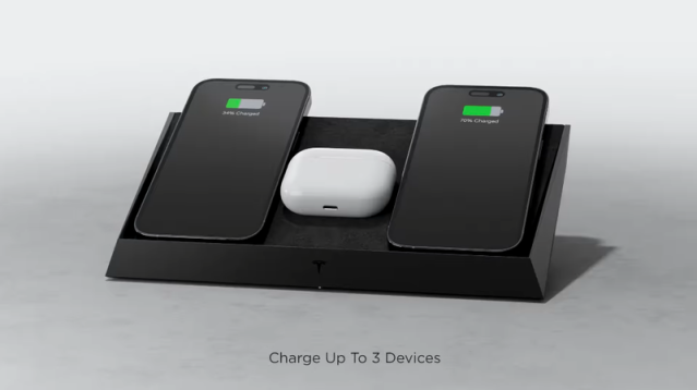 Tesla Introduces Its Own $300 Version of Apple's Canceled AirPower Charger
