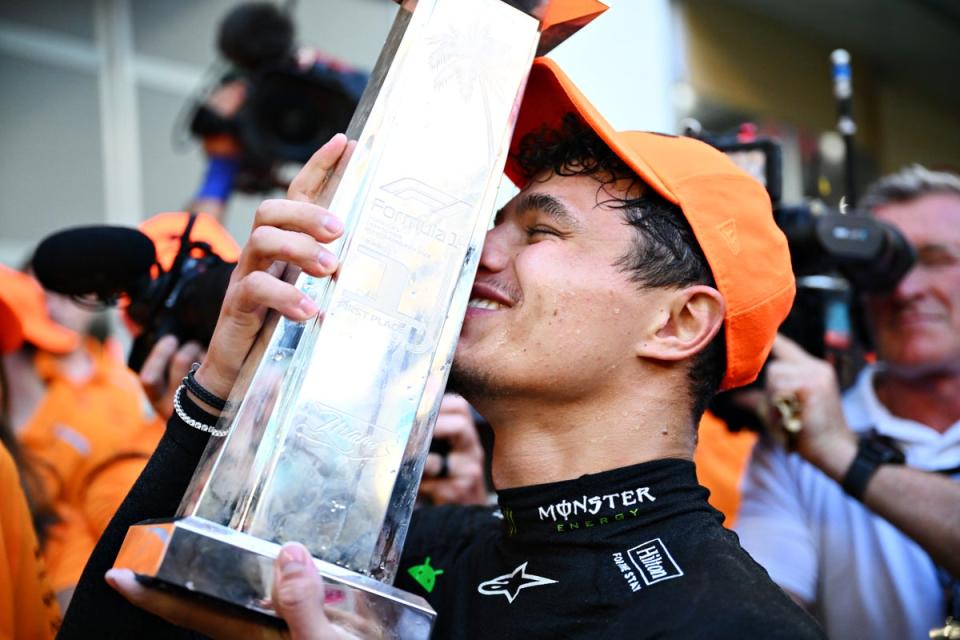 Lando Norris won his first F1 race in Miami on Sunday (Getty Images)