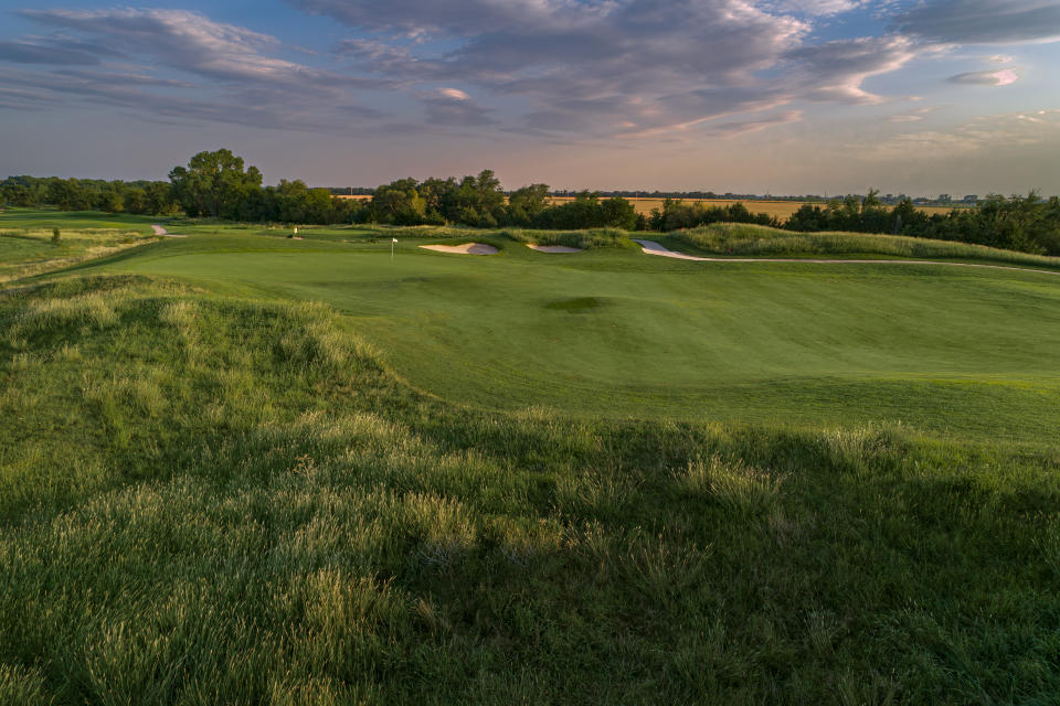 The fifth hole of Sand Creek Station Golf Course in Newton, Kan. on Thursday, Aug. 3, 2023. (Copyright USGA/Russell Kirk)